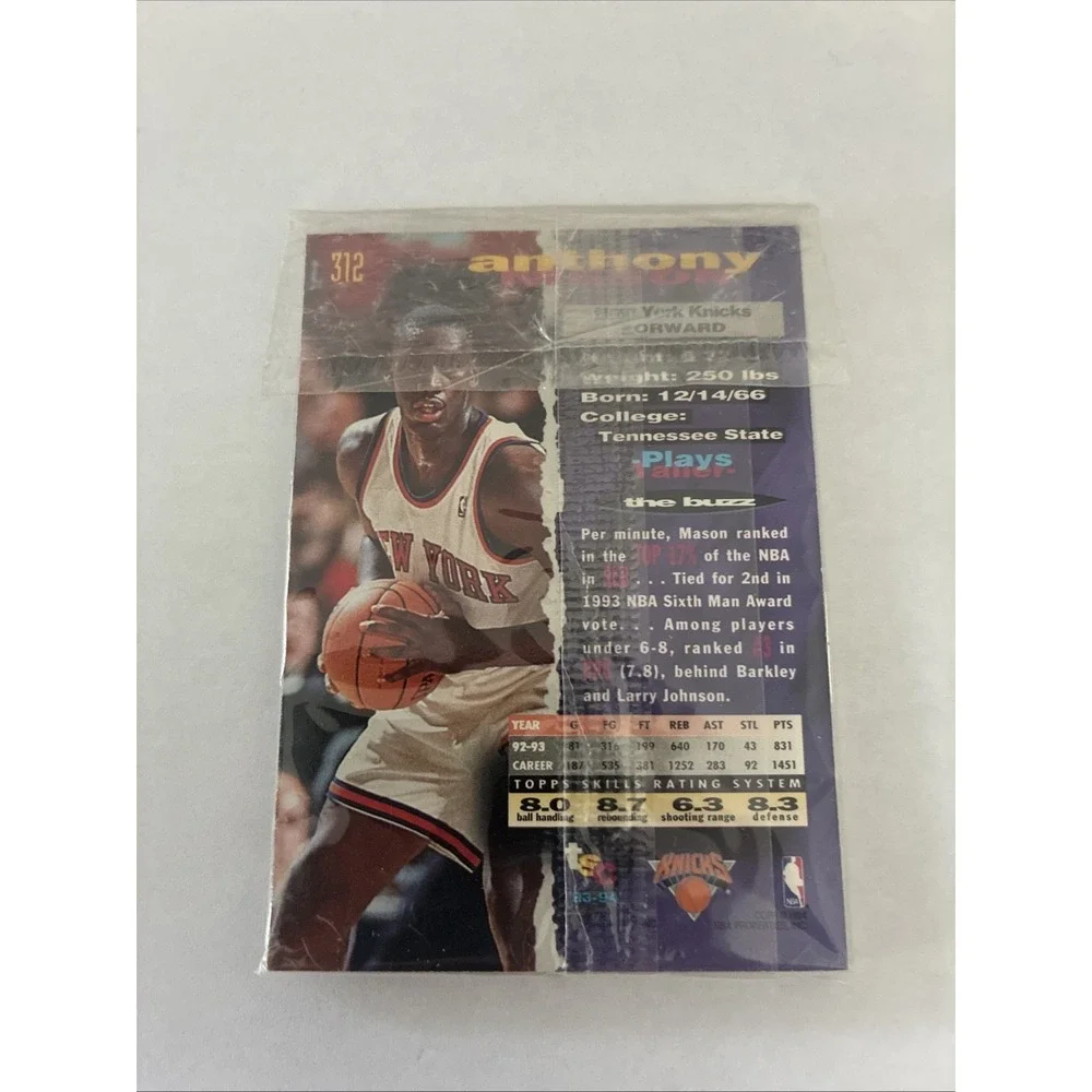 1993-94 Stadium Club - Super Teams‎ Division Winners Knicks 11 Card Sealed Set
